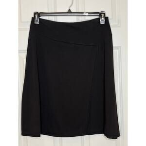Patagonia Black Crossover Front Pull On Athleisure Skirt Size Medium